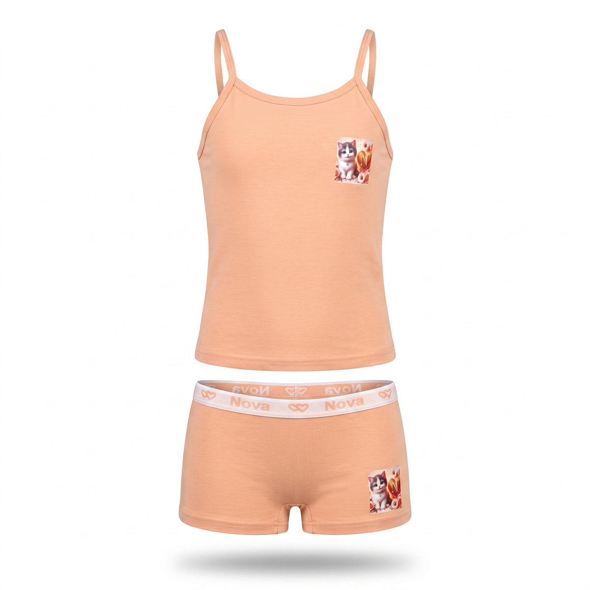 Top + Shorts Set / Soft Bra